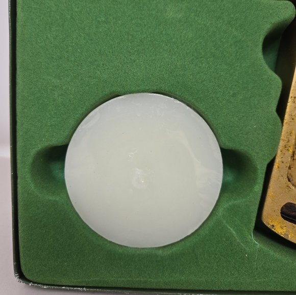 Vintage Dicksons Nativity Avent Candle Holder Religious Scripture Cross Gold - Picture 3 of 14